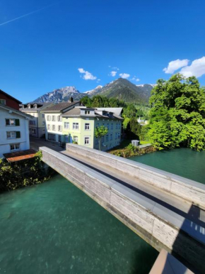 Spacious cellar studio surrounded by mountains and lake